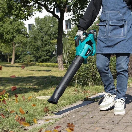Lawn Garden Tools Portable Light Electric 20V Brushless Motor Battery Power Air Leaf Blower 650m3/H